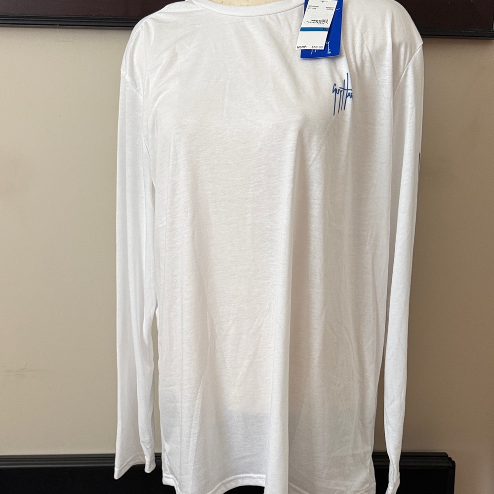 NWT Guy Harvey White Long Sleeve Tee